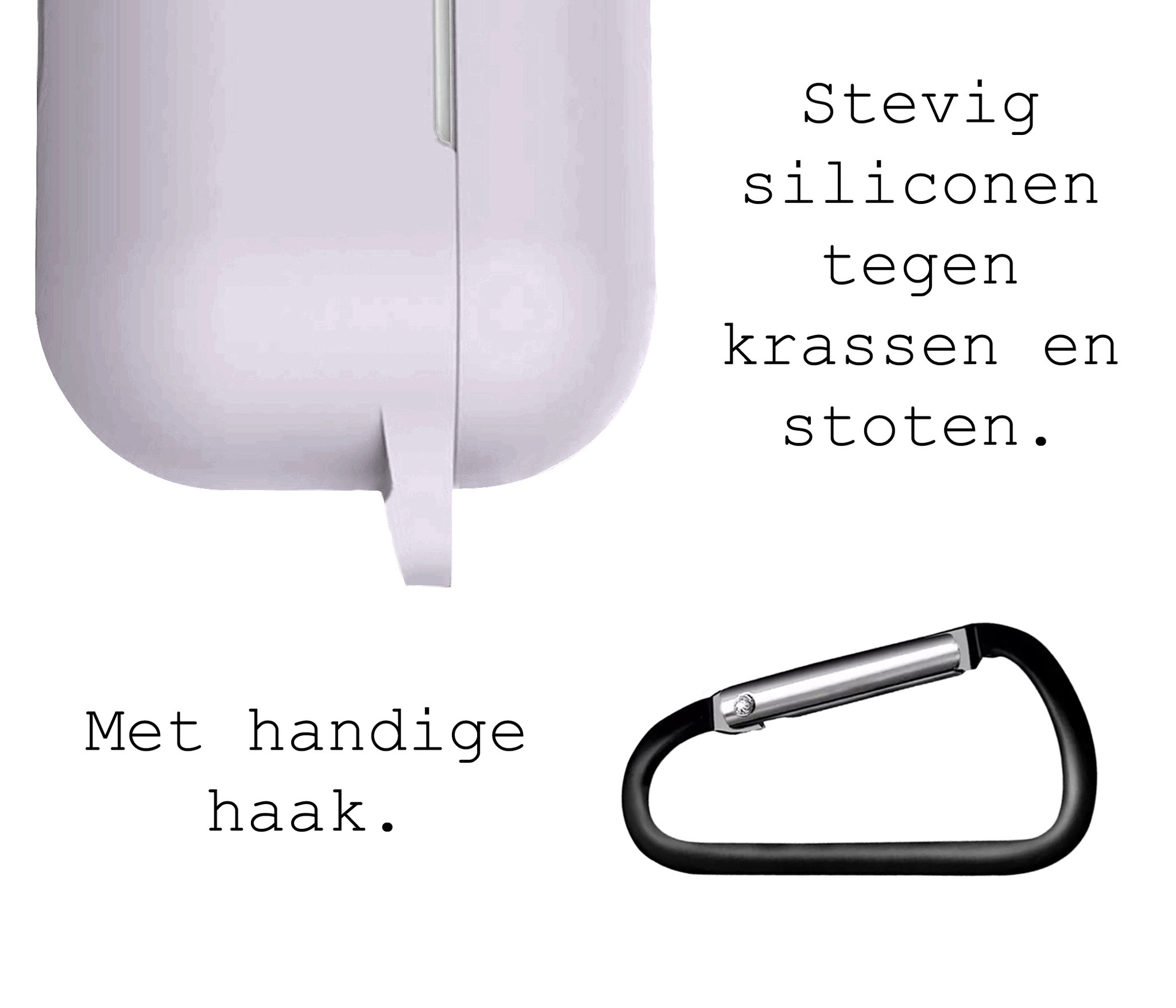 BASEY. Case Geschikt voor AirPods 3 Hoesje Siliconen Hoes Cover - Hoes Geschikt voor Apple AirPods 3 Case Siliconen - Transparant