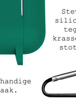 BASEY. Case Geschikt voor AirPods 3 Hoesje Siliconen Hoes Cover - Hoes Geschikt voor Apple AirPods 3 Case Siliconen - Turquoise Groen
