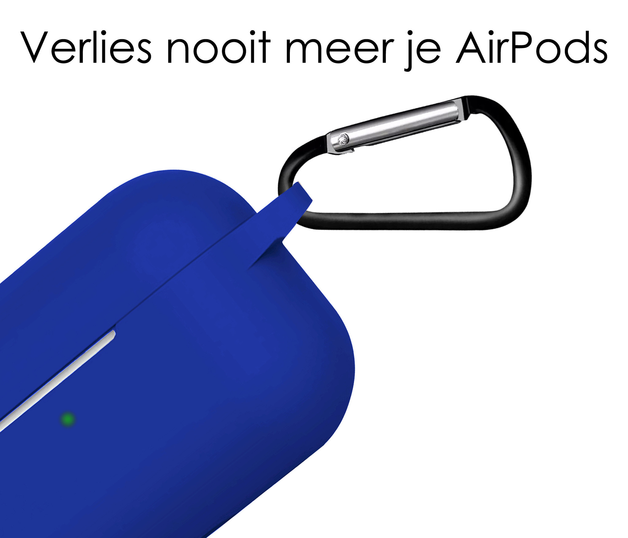 NoXx Hoes Geschikt voor AirPods 3 Hoesje Cover Silicone Case Hoes - Donkerblauw