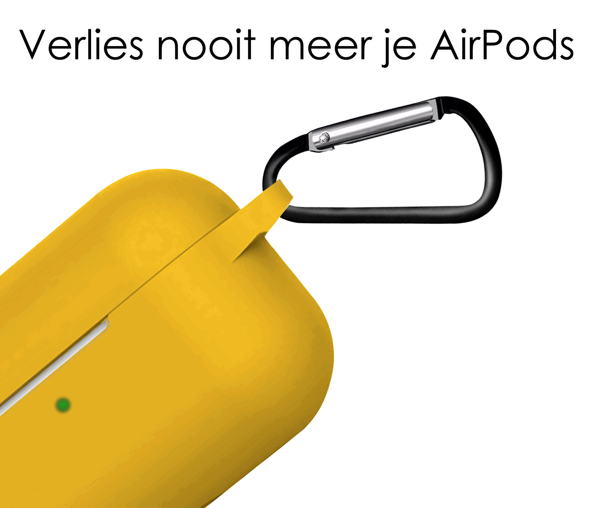 NoXx Hoes Geschikt voor AirPods 3 Hoesje Cover Silicone Case Hoes - Geel
