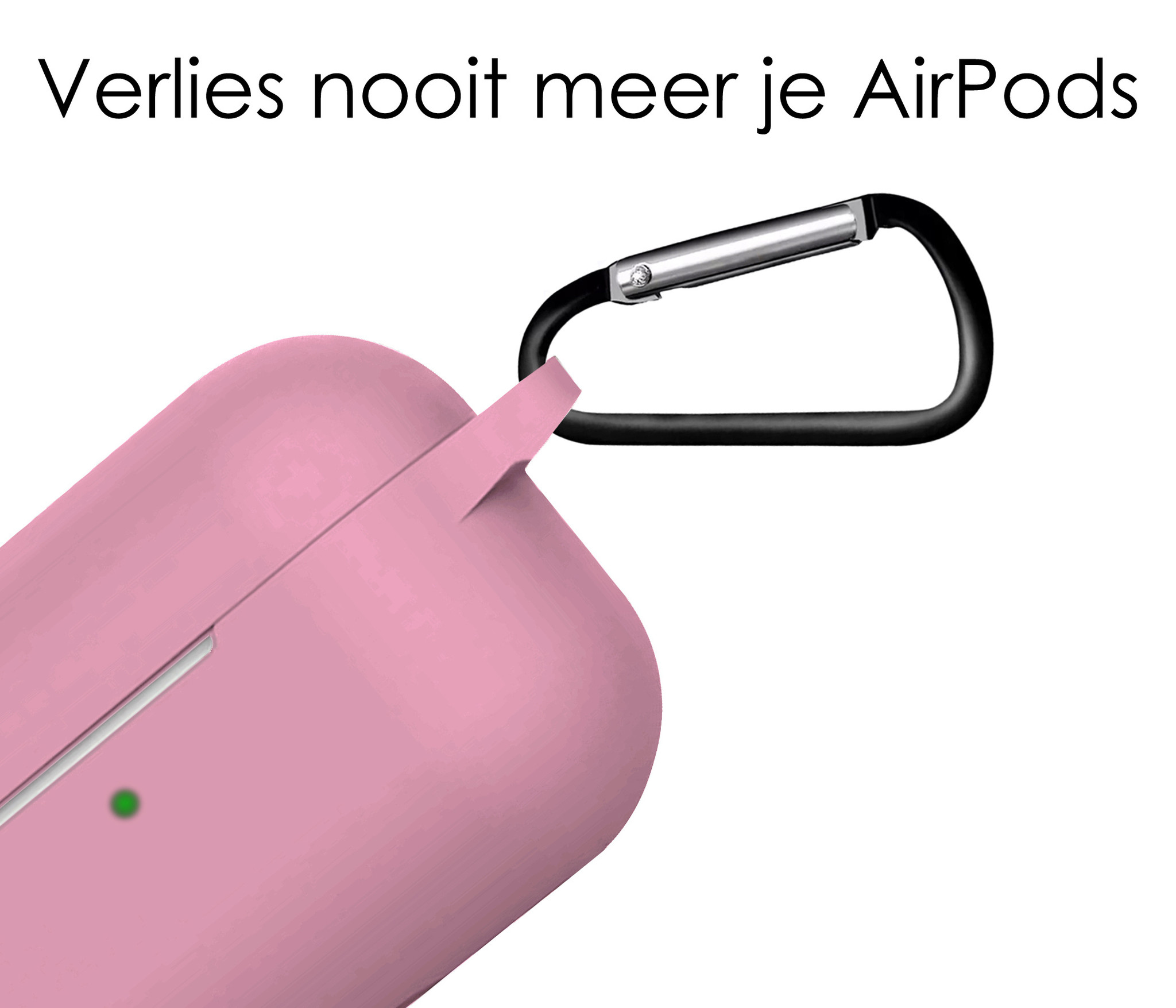 NoXx Hoes Geschikt voor AirPods 3 Hoesje Cover Silicone Case Hoes - Lichtroze