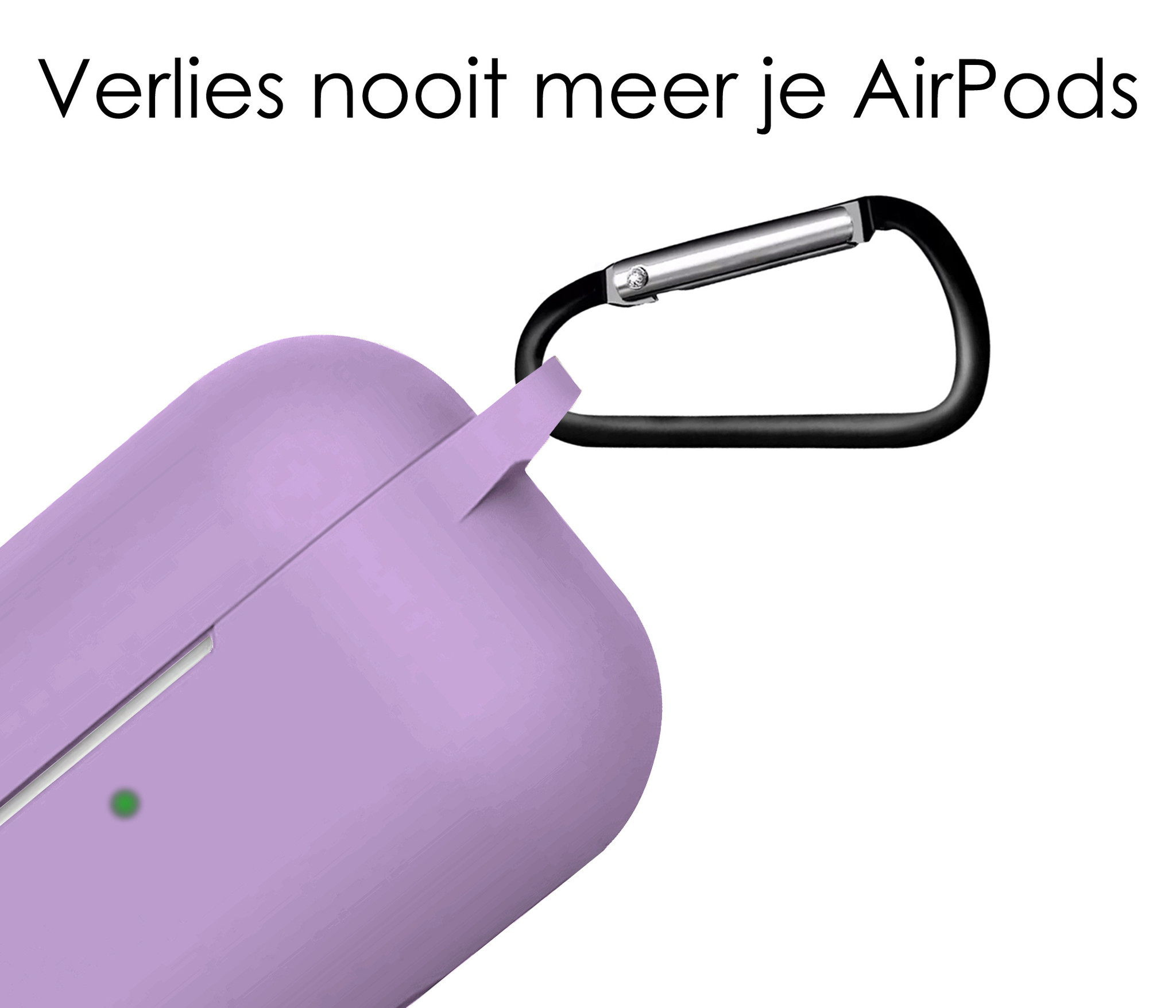 NoXx Hoes Geschikt voor AirPods 3 Hoesje Cover Silicone Case Hoes - Lila