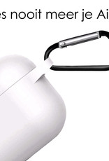 NoXx Hoes Geschikt voor AirPods 3 Hoesje Cover Silicone Case Hoes - Wit