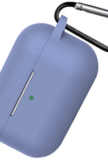 Nomfy Hoesje Geschikt voor AirPods 3 Hoesje Siliconen Case Hoes - Hoesje Geschikt voor Apple AirPods 3 Case - Babyblauw