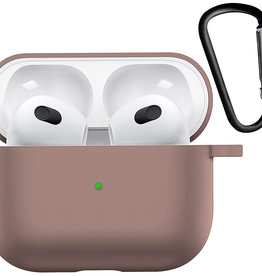 Nomfy Nomfy Siliconen Hoesje Voor Apple AirPods 3 - Beige