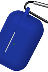 Nomfy Hoesje Geschikt voor AirPods 3 Hoesje Siliconen Case Hoes - Hoesje Geschikt voor Apple AirPods 3 Case - Donkerblauw