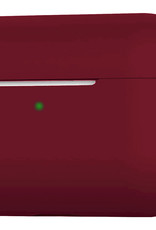 Nomfy Hoesje Geschikt voor AirPods 3 Hoesje Siliconen Case Hoes - Hoesje Geschikt voor Apple AirPods 3 Case - Donkerrood