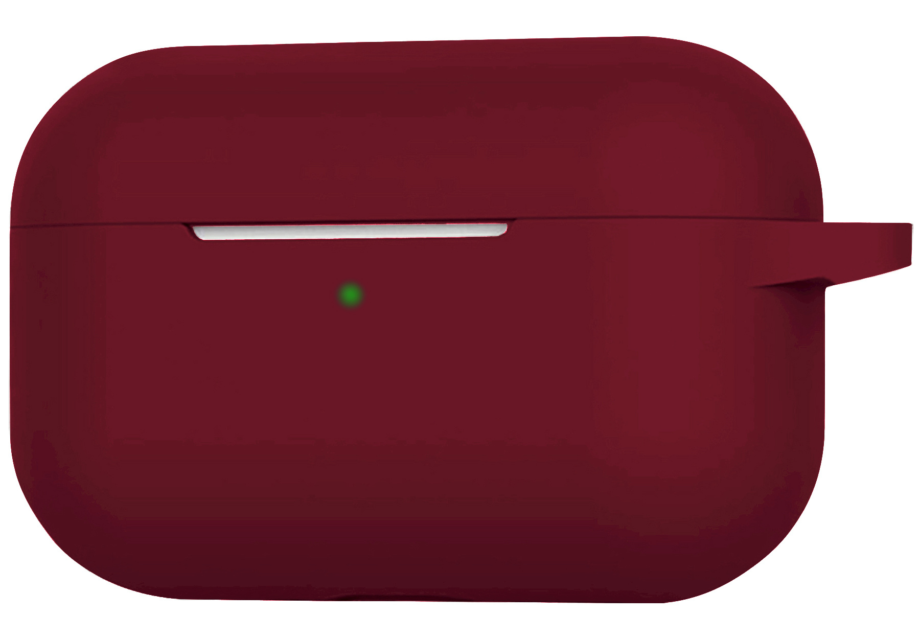 Nomfy Hoesje Geschikt voor AirPods 3 Hoesje Siliconen Case Hoes - Hoesje Geschikt voor Apple AirPods 3 Case - Donkerrood