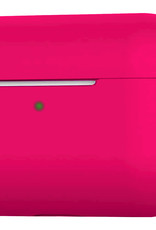 Nomfy Hoesje Geschikt voor AirPods 3 Hoesje Siliconen Case Hoes - Hoesje Geschikt voor Apple AirPods 3 Case - Donkerroze