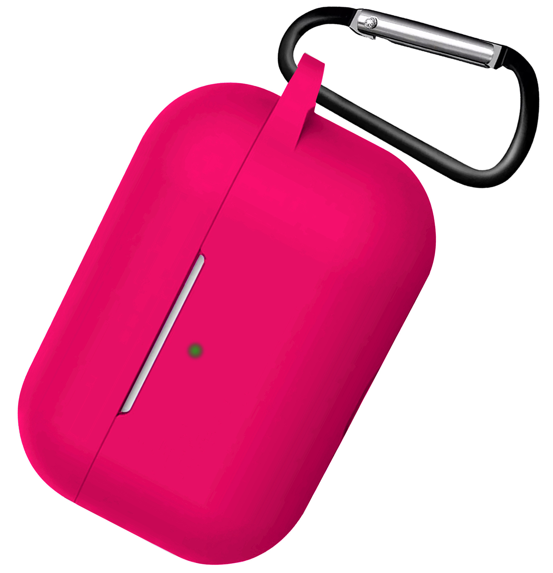Nomfy Hoesje Geschikt voor AirPods 3 Hoesje Siliconen Case Hoes - Hoesje Geschikt voor Apple AirPods 3 Case - Donkerroze