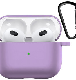 Nomfy Nomfy Siliconen Hoesje Voor Apple AirPods 3 - Lila