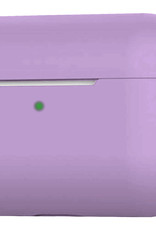 Nomfy Hoesje Geschikt voor AirPods 3 Hoesje Siliconen Case Hoes - Hoesje Geschikt voor Apple AirPods 3 Case - Lila