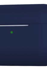 Nomfy Hoesje Geschikt voor AirPods 3 Hoesje Siliconen Case Hoes - Hoesje Geschikt voor Apple AirPods 3 Case - Marineblauw