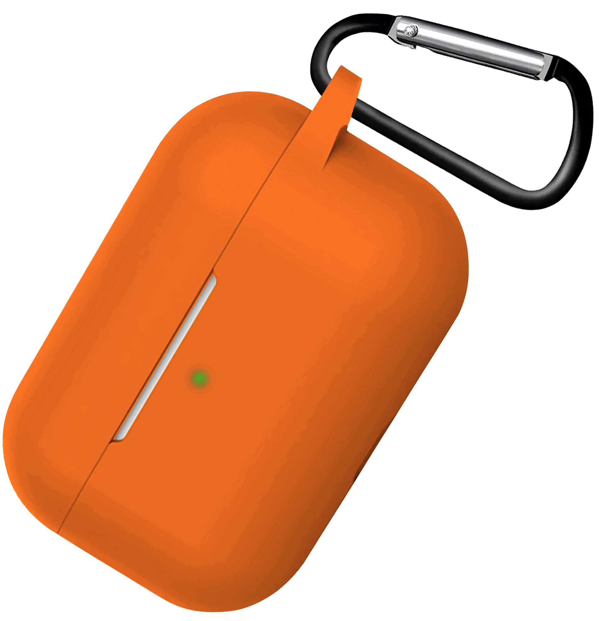 Nomfy Hoesje Geschikt voor AirPods 3 Hoesje Siliconen Case Hoes - Hoesje Geschikt voor Apple AirPods 3 Case - Oranje