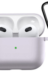Nomfy Hoesje Geschikt voor AirPods 3 Hoesje Siliconen Case Hoes - Hoesje Geschikt voor Apple AirPods 3 Case - Transparant