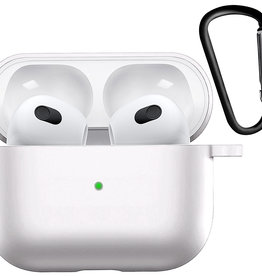 Nomfy Nomfy Siliconen Hoesje Voor Apple AirPods 3 - Wit