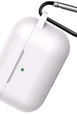 Nomfy Hoesje Geschikt voor AirPods 3 Hoesje Siliconen Case Hoes - Hoesje Geschikt voor Apple AirPods 3 Case - Wit