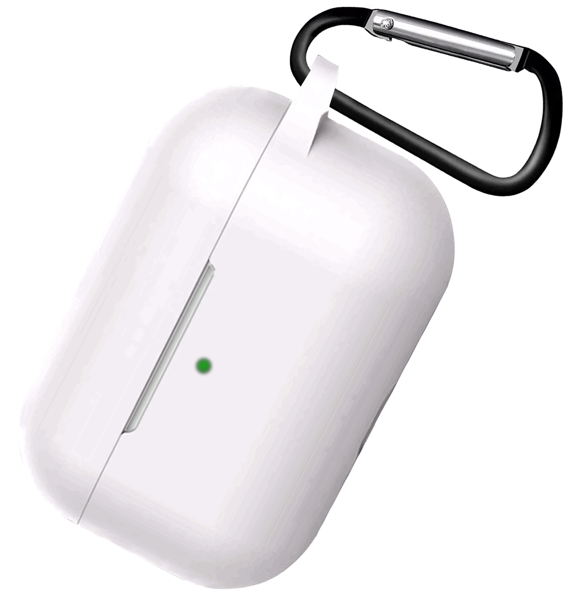 Nomfy Hoesje Geschikt voor AirPods 3 Hoesje Siliconen Case Hoes - Hoesje Geschikt voor Apple AirPods 3 Case - Wit