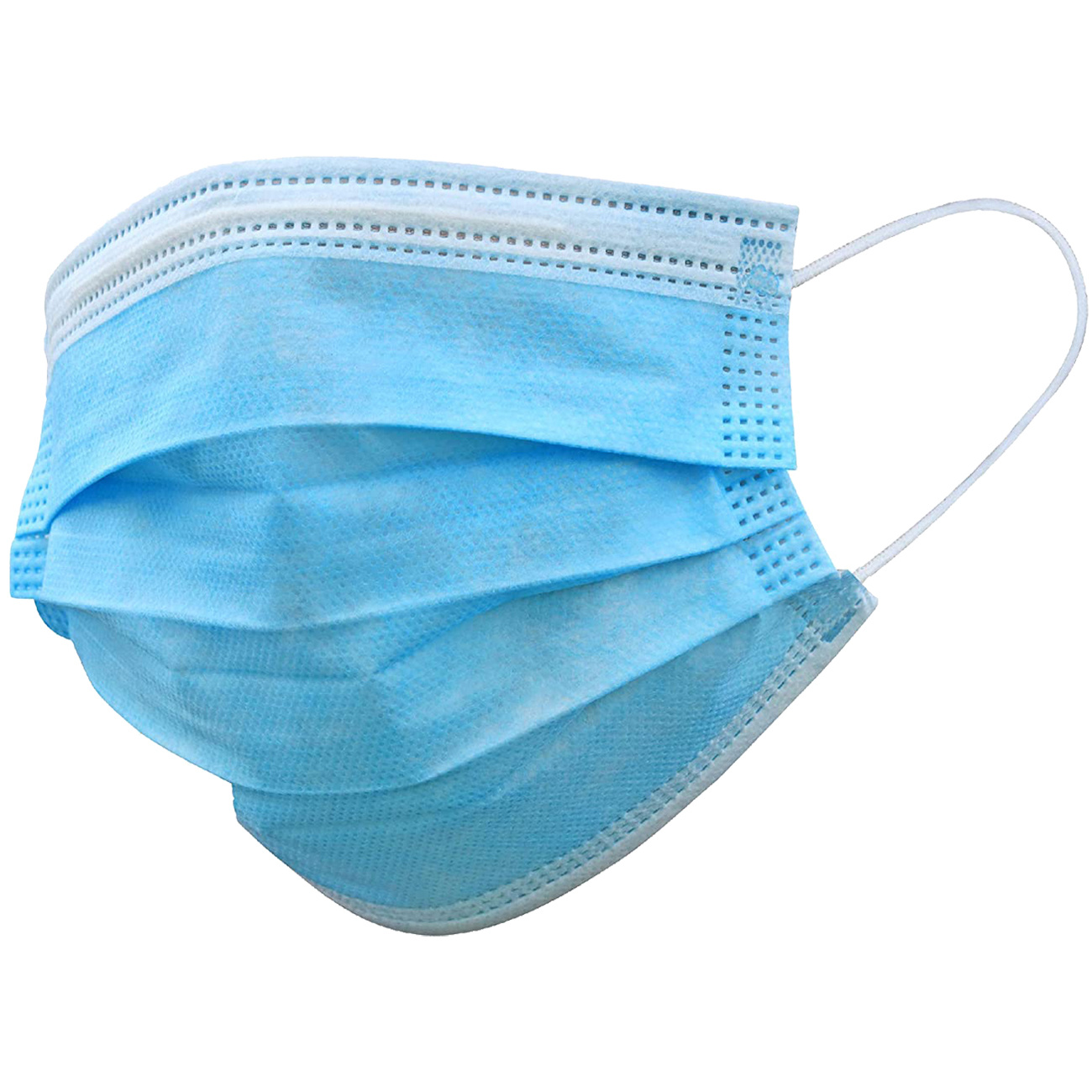 BASEY. Mondmasker Wegwerp Mondkapje Blauw Wegwerp - Mondkap Wegwerp Niet Medisch - 1 Stuks