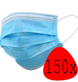 BASEY. BASEY. Wegwerp Mondkapje Blauw Niet-medisch - 150 PACK