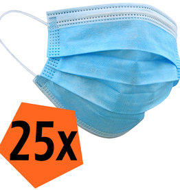 Nomfy Nomfy Wegwerp Mondkapje Blauw Niet-medisch - 25 PACK