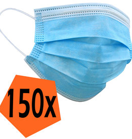Nomfy Nomfy Wegwerp Mondkapje Blauw Niet-medisch - 150 PACK