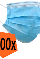 Nomfy Mondkapje Blauw Wegwerp - Mondmasker Wegwerp Niet Medisch Mondkapje Blauw - Blauw Mondkapje Wegwerp Universeel - 200 Stuks