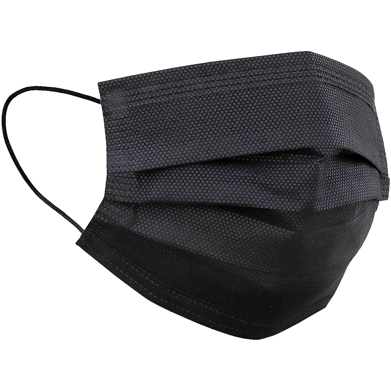 Nomfy Mondkapje Zwart Wegwerp - Mondmasker Wegwerp Niet Medisch Mondkapje Zwart - Zwart Mondkapje Wegwerp Universeel - 1 Stuks