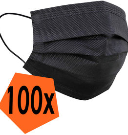 Nomfy Nomfy Wegwerp Mondkapje Zwart Niet-medisch - 100 PACK