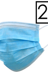 NoXx Mondkapje Wegwerp Mondmasker Universeel Niet Medisch Blauw - 2x