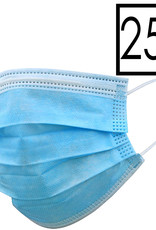 NoXx Mondkapje Wegwerp Mondmasker Universeel Niet Medisch Blauw - 25x