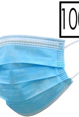 NoXx Mondkapje Wegwerp Mondmasker Universeel Niet Medisch Blauw - 100x