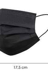 NoXx Mondkapje Wegwerp Mondmasker Universeel Niet Medisch Zwart - 50x