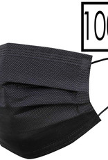 NoXx Mondkapje Wegwerp Mondmasker Universeel Niet Medisch Zwart - 100x
