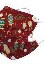 BASEY. Mondmasker Kerst Wegwerp Mondkapje Kerst Universeel - Mondkap Wegwerp Niet Medisch Wanten