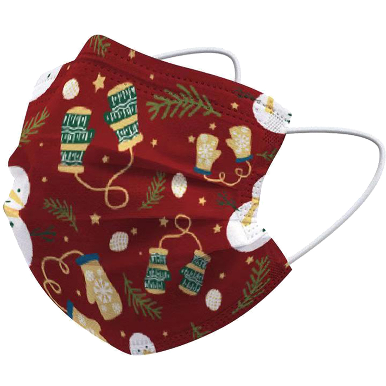 BASEY. Mondmasker Kerst Wegwerp Mondkapje Kerst Universeel - Mondkap Wegwerp Niet Medisch Wanten