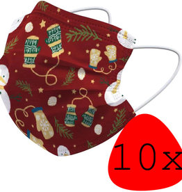 BASEY. BASEY. Wegwerp 3-laags Mondkapje Wanten - 10 Stuks