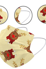 NoXx Mondkapje Wegwerp Mondmasker Kerst Universeel Niet Medisch Rendier - 2x
