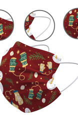 NoXx Mondkapje Wegwerp Mondmasker Kerst Universeel Niet Medisch Wanten - 5x