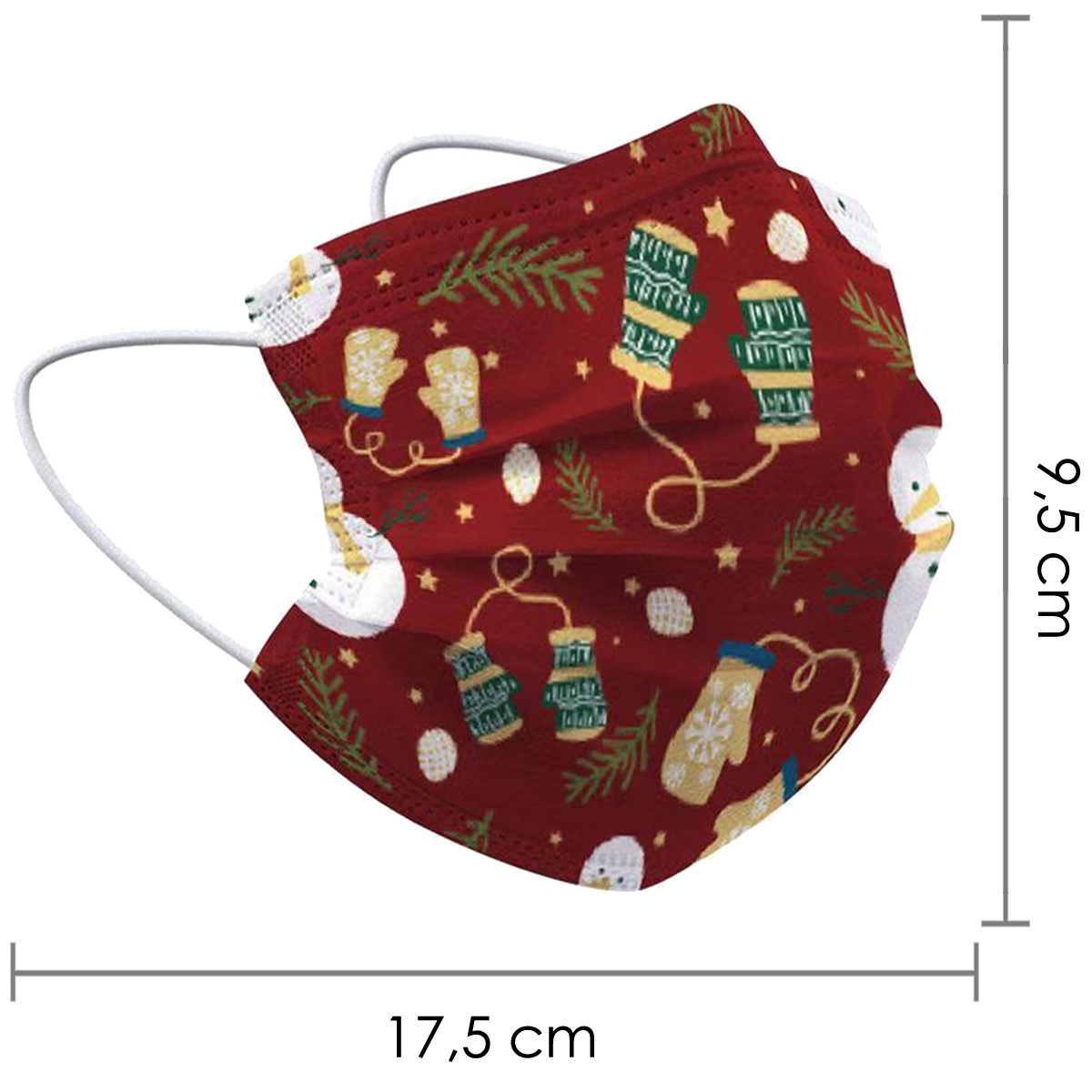 NoXx Mondkapje Wegwerp Mondmasker Kerst Universeel Niet Medisch Wanten - 50x