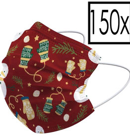 NoXx NoXx Wegwerp 3-laags Mondkapje Wanten - 150 Stuks