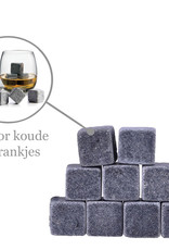 Nomfy Whiskey Stenen Voor Koude Drankjes - Herbruikbare Whiskey Stones - Whiskeystenen IJsblokjes - 9 Stuks