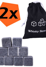 Nomfy Whiskey Stenen Voor Koude Drankjes - Herbruikbare Whiskey Stones - Whiskeystenen IJsblokjes - 18 Stuks