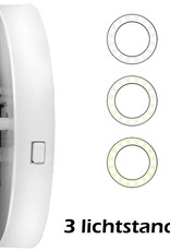 Nomfy Selfie Ring Light LED Licht Wit - Universele Selfie Ring Lamp Wit - Selfie Ringlight Met Clip Op Batterij - Wit