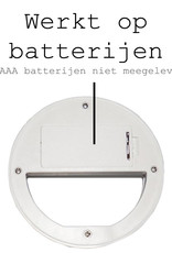 BASEY. Selfie Ring Light Universeel - Selfie Ring Lamp Met Clip Universeel - Selfie Ringlight LED Light Op Batterij - Wit