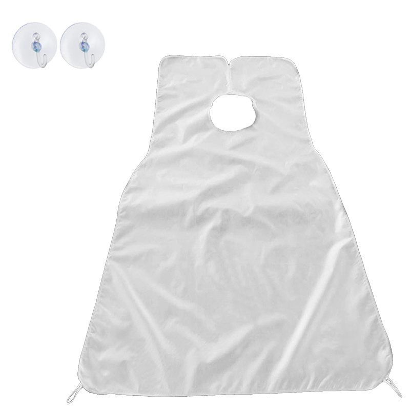 Nomfy Baardschort Wit Beard Cape Baard Verzorging - Baard Schort Voor Scheren - Wit