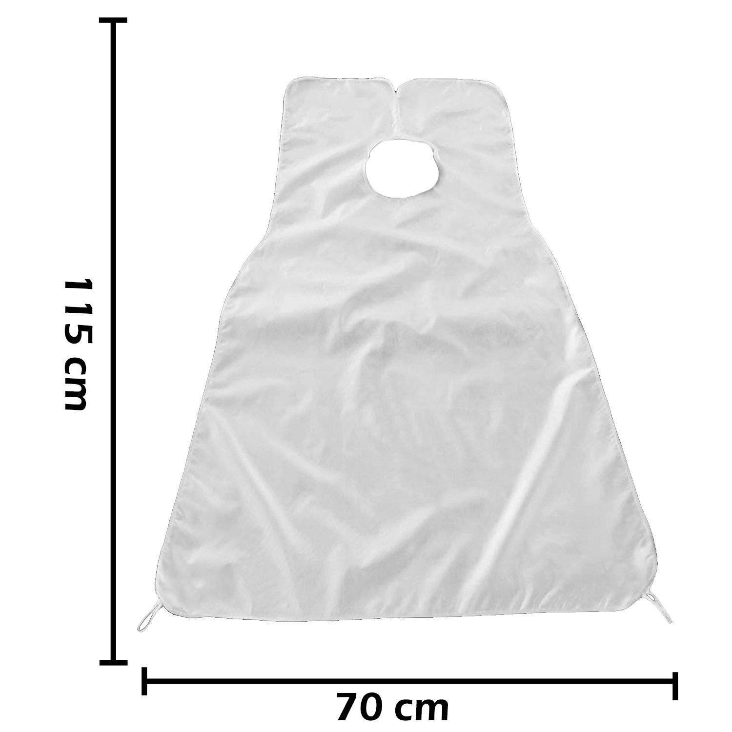 Nomfy Baardschort Wit Beard Cape Baard Verzorging - Baard Schort Voor Scheren - Wit