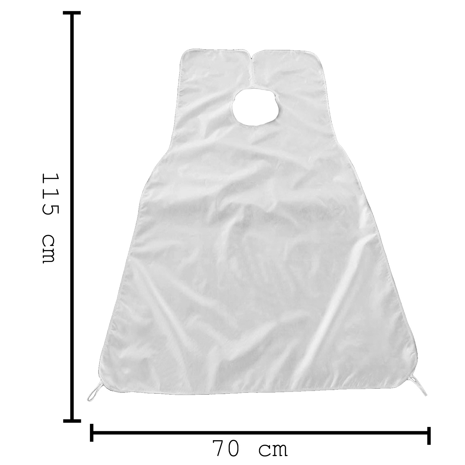 BASEY. Baard Schort Voor Scheren Beard Cape Haar Opvangen - Baardschort Wit