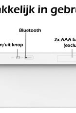 Nomfy Draadloos Toetsenbord Universeel Wireless Keyboeard Bluetooth - Bluetooth Toetsenbord Draadloze Toetsenbord - Wit