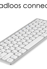 NoXx Draadloos Toetsenbord Bluetooth Wireless Keyboard Universeel Wit